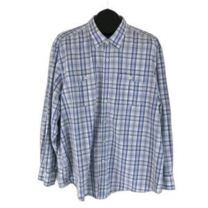 Tommy Bahama Jeans Plaid Button Up Shirt Men's Size XXL Cotton Woven Casual